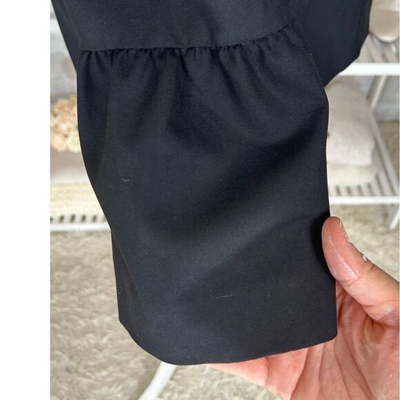 The Limited Women's Size S Black Button Neck Flare Sleeve Crop Jacket #0563 - Picture 7 of 12